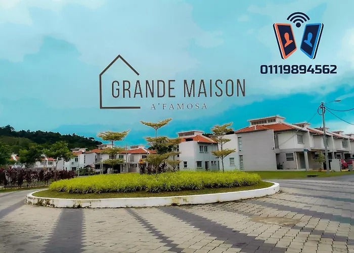 Grande Maison 1 A\'Famosa Golf View Near Waterpark L Uitm L Honda L Netflix L Self Check In